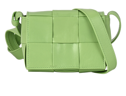 Mini Cassette Crossbody, Leather, Green, P01140180W, 2*